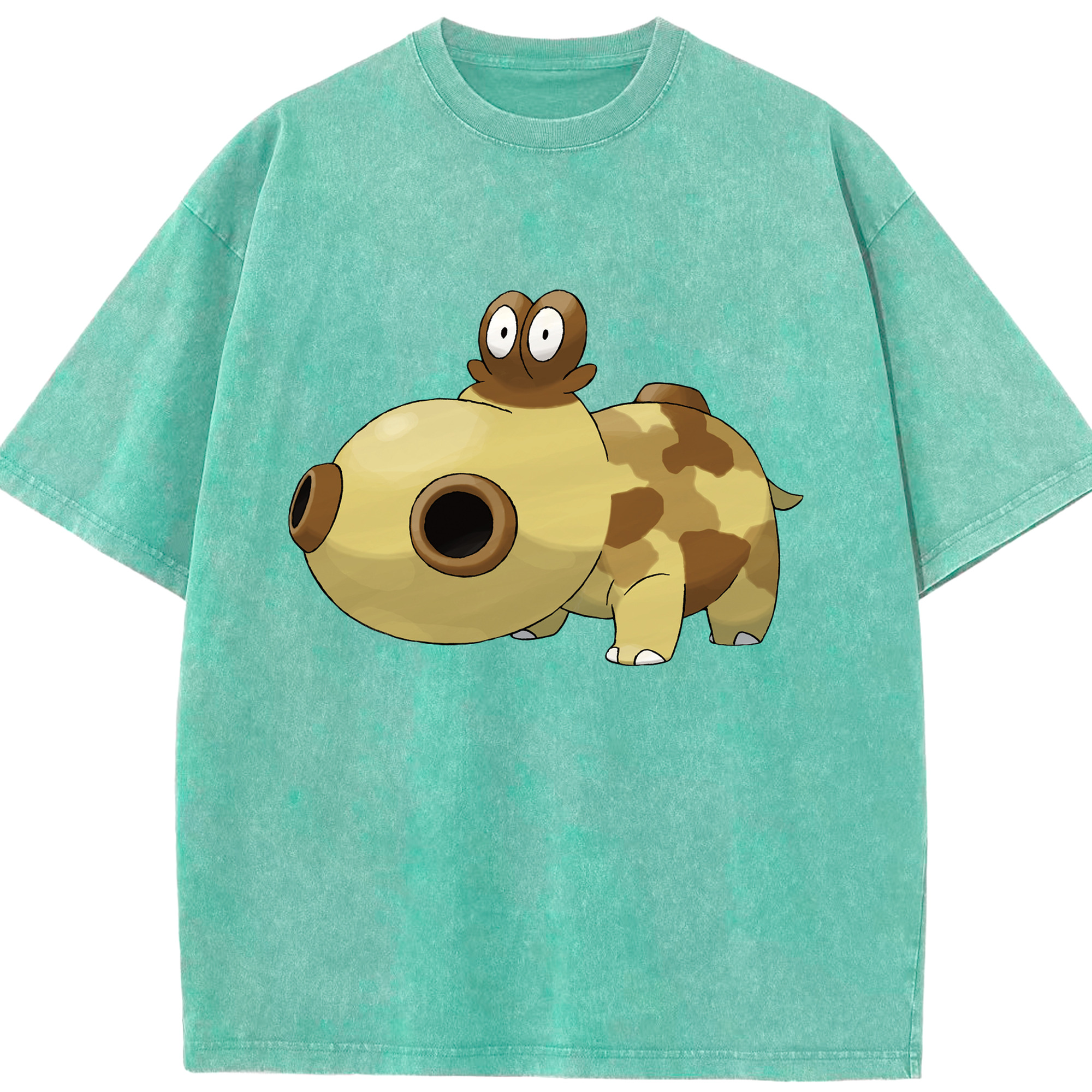 （画像用） ポケットモンスター Pokémon 綿100% ヴィンテージ風 半袖Tシャツ（フロントプリント）